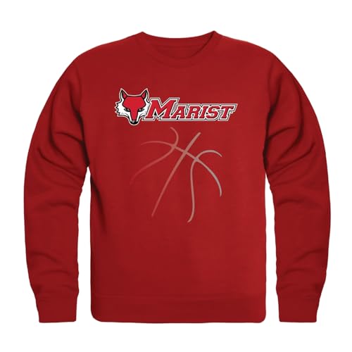 BH FASHION COMPANY Marist College Red Foxes MC NCAA Basketball Crewneck Sweatshirt (US, Alpha, XX-Large, Regular, Regular, Red)