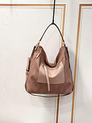 Image of Embossed Hobo Bags for Women Leather Large Crossbody Bag Womens Casual Hobo Purses and Handbags Tote Shoulder Bags