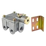 World American WA103010 Air Brake Relay Valve Type R14H Crack Pressure 4 PSI, Delivery Ports 2x 1/2' Supply...