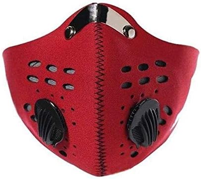 ROXX Outdoor Cycling Neoprene Mask with Changeable Filter, Unisex Anti Pollen Allergens PM2.5 Filters Dust Includes Filter