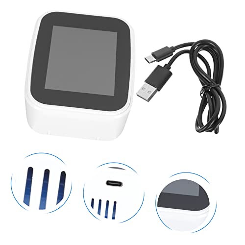 HANABASS 1 Set Sensor Witte Monitor Meten En In Temperatuur Lucht Gas Kantoor - Multifunctioneel Voor Digitale Dioxide… - Afbeelding 3