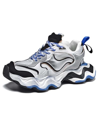 Niepce Inc Streetwear Men’s Fashion Mid Top Chunky Sneakers