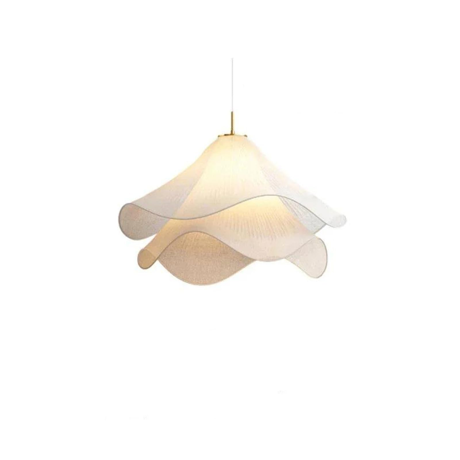 Suspension tissu fleur scandinave D40cm luminaire salon salle à manger