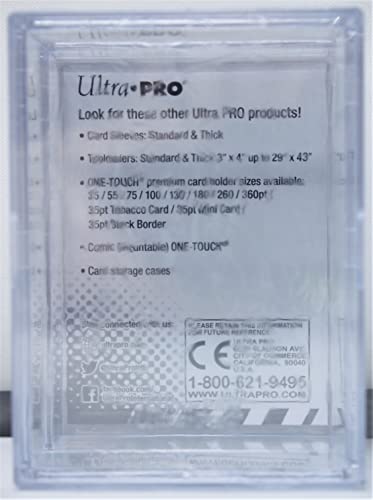 Ultra Pro 2-Piece Clear Card Storage Box | Holds 50 Standard Cards | 2 boxes per pack | 5-Pack Total