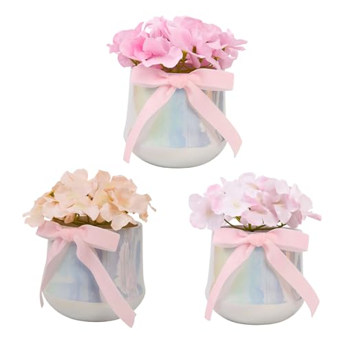 Rosas artificiales en maceta decorativa para transformar tu sala de estar y recibidor 5