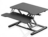 【DISEÑO ERGONÓMICO】Altura: 12,5 - 43,5cm(4,9''-17,1''), FITUEYES Standing Desk Converter le permite alternar entre trabajar sentado y de pie, lo que contribuirá a aliviar el dolor de cuello, espalda y articulaciones por sentarse largas horas frente al ordenador.