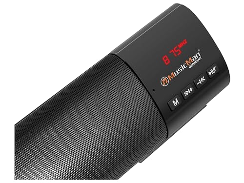 Musicman Mini-Soundbar mit Bluetooth V5.1 FM-Radio, USB, AUX-IN Kopplung mit Bluetooth-fähigen Audiogeräten, Smartphones, Tablets BT-X54 – Bild 6