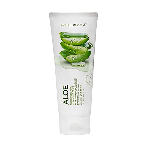Nature Republic Fresh Herb Aloe Cleansing Foam 170Ml/5.74Oz #TOP10