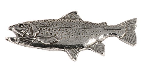 Brook Trout, Brookie, Fish Pin, Pewter, F006A, 2