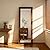 ZHUNFA Full Length Mirror,65x22 Inch Full Length Mirror Wall Mounted,Vertical Hanging,Leaning Standing for Bedroom,Living Room,Rectangular Wooden Frame,Wood Brown Color.