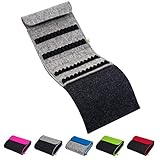 Homöopathische Taschenapotheke für Globuli, leer, Globuli-Tasche für 48 Globuli-Röhrchen (Glas), handgemacht aus echtem Filz (grau)