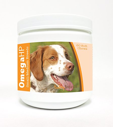Image of Healthy Breeds Brittany Omega HP Fatty Acid Skin and Coat Support Soft Chews 60 Count