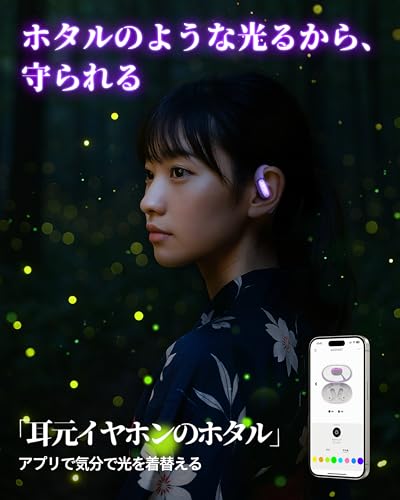 undefined 【iFデザイン賞殿堂入り!!】ACEFAST オープンイヤー イヤホン LED雰囲気呼吸ライト Bluetooth 5.4 完全ワイヤレス ランニング・スポーツイヤホン 軽量 耳を塞がない 急速充電 タイプC マイク付き ノイズキャンセリング通話 左右分離型 耳掛け 空気伝導 ACEFIT Pro パープル の商品画像 2