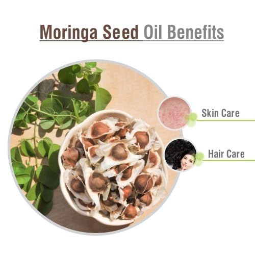 Image of Crysalis Moringa Seed (Moringa Oleifera) Oil |100% Pure & Natural Undiluted Carrier Oil Organic Standard | Perfect For Skin Care & Hair Care, | Aromatherapy Oil | 30ML With Dropper