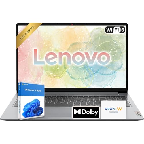 Lenovo Ideapad 15.6' Laptop | AMD Processor | Copilot & Windows 11 | 4GB DDR5 RAM | 128GB PCIe SSD | Full-size Keyboard | Wi-Fi 6 | HDMI | Privacy Webcam | Dolby Audio | Multitasking Laptop for School