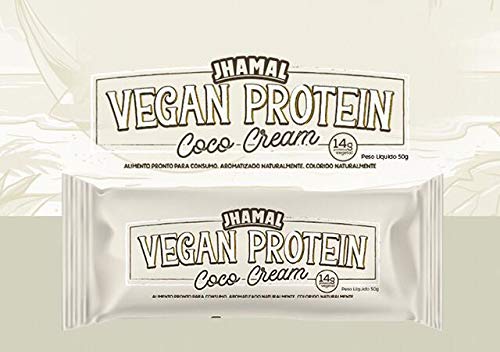 Barra de Proteina Vegan Protein Coco cream 12 Unidades de 50g