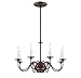 Savoy House 1-5451-8-28 Chandelier with No Shades, Oiled Burnished Bronze Finish