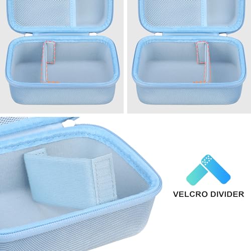 Image of BOVKE Kids Instant Print Camera Case Compatible with Dylanto /ESOXOFFORE /DUDUDRAGON /Cimizi /Gofunly /YEEHAO /SOOGOOEY, Portable Storage Bag Holder Organizer for Photo Paper & Accessories, Blue