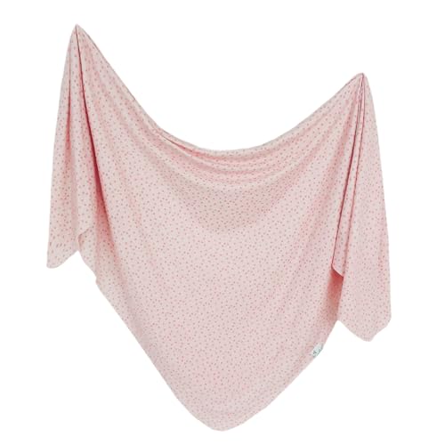 Copper Pearl Baby Swaddle Blanket - Premium Knit Baby Blanket, Large Soft Stretchy Receiving Blankets for Baby Girl, Swaddles for Newborn, Infant, and Toddler (Dottie)