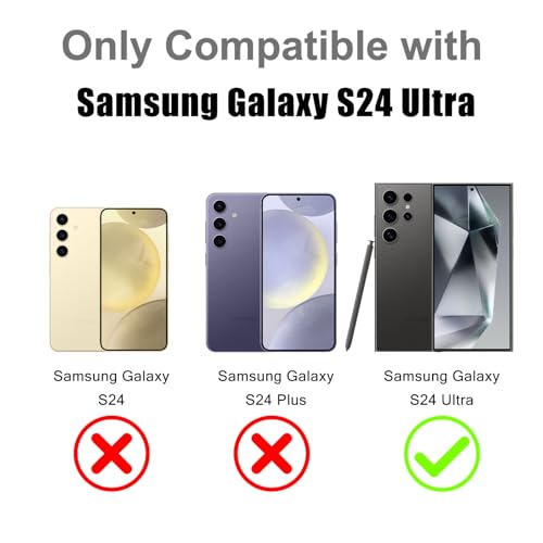 Image of Magnetic Case for Samsung Galaxy S24 Ultra [Compatible with Magsafe] [Cute Fashion Fluorescent Design] [1 Screen Protector] Slim Translucent Matte Case for Galaxy S24 Ultra 6.8 inch, Desert