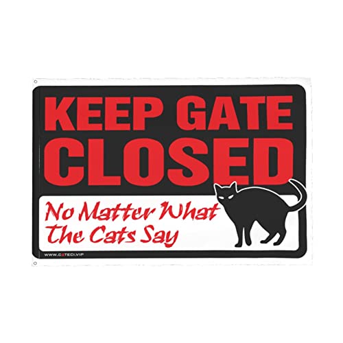 Drapeau Manny Keep Gate Closed solution pour decorer un grand mur