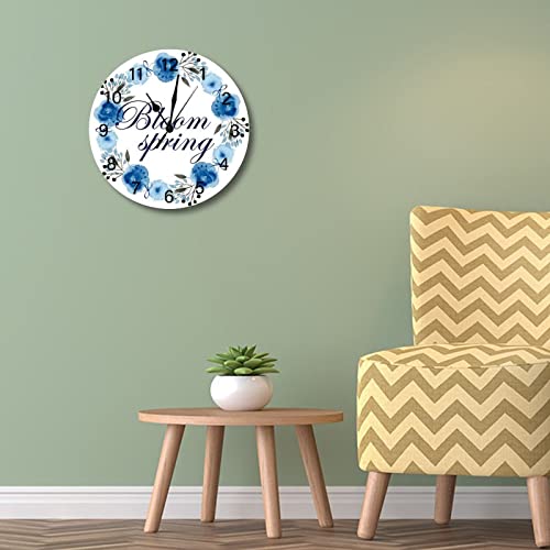 Horloge murale style campagnard rétro Bloom de haute précision 38cm - 3