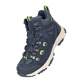 Mountain Warehouse Adventurer Kids Waterproof Boots IsoDry Footwear with Synthetic Upper Heel Toe Bumpers for Autumn Winter Hiking Trekking Outdoors Walking