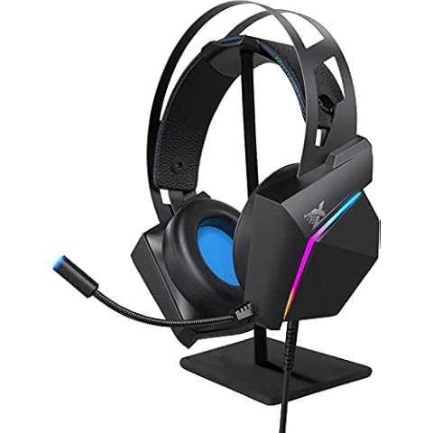 XTREME RGB Gaming Headset Stereo With Headphone Stand Surround Sound Gaming Headphones LED Lights & Adjustable Built In Mic for PS4 PS5 PC Xbox One Nintendo Switch Mac Cover