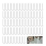 Cedelichy 100 Stück Moosnadeln, 23 mm Kranznadeln, U-Nadeln für Blumenhandwerk, Kranzherstellungszubehör, Floristikbedarf, Blumenarrangementzubehör für Floristik, Schaum, Trauergestecke