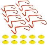 Agility Hurdles Detachable Speed Hurdles Spliced Agility Training Equipment for Soccer, Basketball and Track Drills