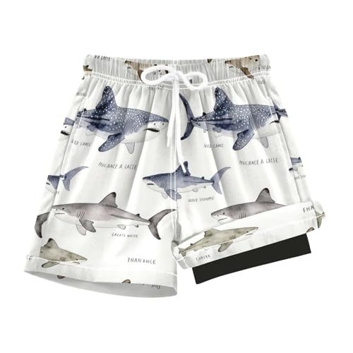 Maillot de bain gris pour garcon 4T Yuiboo coupe decontractee elastique - 7
