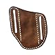 Tourbn TOURBON Ledertaschenmesserscheide für Gürtel EDC Holster Taschenmesser Werkzeugtasche Handgemachtes Geschenk, 9*1.5*11.5cm, Braun