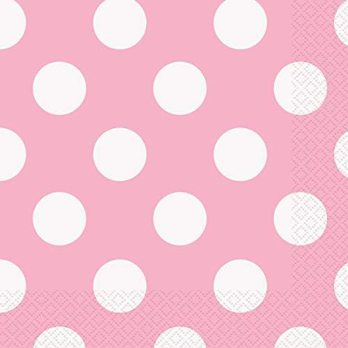 Unique Party 50258 - Plastic Baby Blue Polka Dot Tablecloth, 9ft x 4.5ft