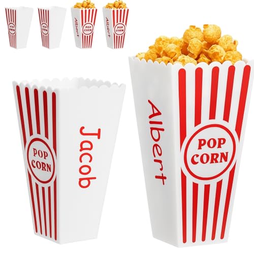Harloon 6 Pack Plastic Popcorn Containers...