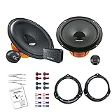 2 Wege Kompo, Frequenzgang: 50 Hz - 23.000 Hz, Empfindlichkeit: 93 dB, Impedanz: 4 Ohm, Einbautiefe: 64 mm, Einbaudurchmesser: 144 mm