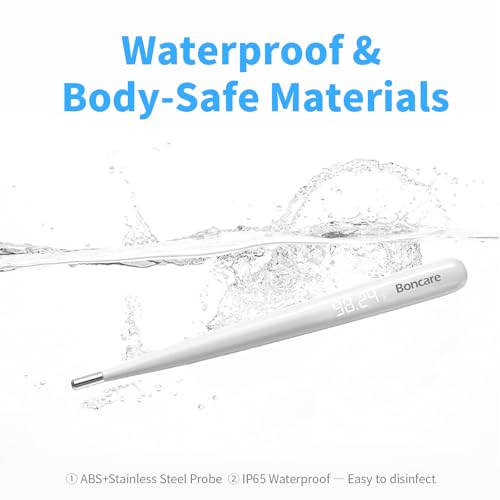 Boncare Rechargeable Digital Basal Thermometer for Ovulation & Body Temperature - Underarm Use Only for Fast Accurate Reading for Adults, Kids & Baby - Image 3