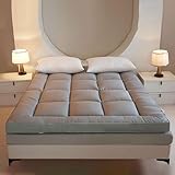 Faltbare weiche Matratze, rollbare Doppelgröße, Plüsch-Bettwäsche, bequeme Schlaflösung für Zuhause und Gästezimmer, perfekt für minimalistische und traditionelle Dekoration