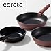 CAROTE 5pcs Pots and Pans Set Non stick,Cookware Set Detachable Handle,kitchen essentials,RV kitchen pot and pan,Induction Cookware,Oven Safe,PFOA PFOS FREE,Burgundy