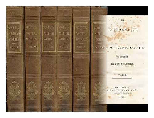 The Poetical Works of Sir Walter Scott in Six V... B000MFZ4TA Book Cover