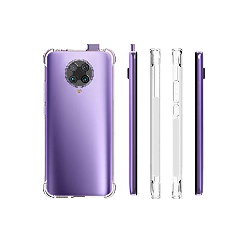 Dhongf Tapa Trasera Adecuado para Xiaomi Poco F2 Pro Funda Silicona Antigolpes Suave Case Carcasa para Xiaomi Poco F2 Pro Transparente Cover