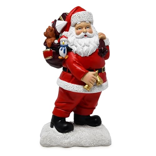 Gift Boutique Christmas Santa Claus Figurine 10.5 Inch Rustic Resin