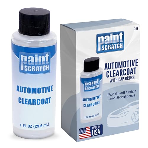 PaintScratch 1 Oz. Automotive Clearcoat Bottle with Brush for Easy Touch Up - Clear Coat Paint for Cars, Trucks, Vehicles - Clearcoat Restorer, Repair for Auto