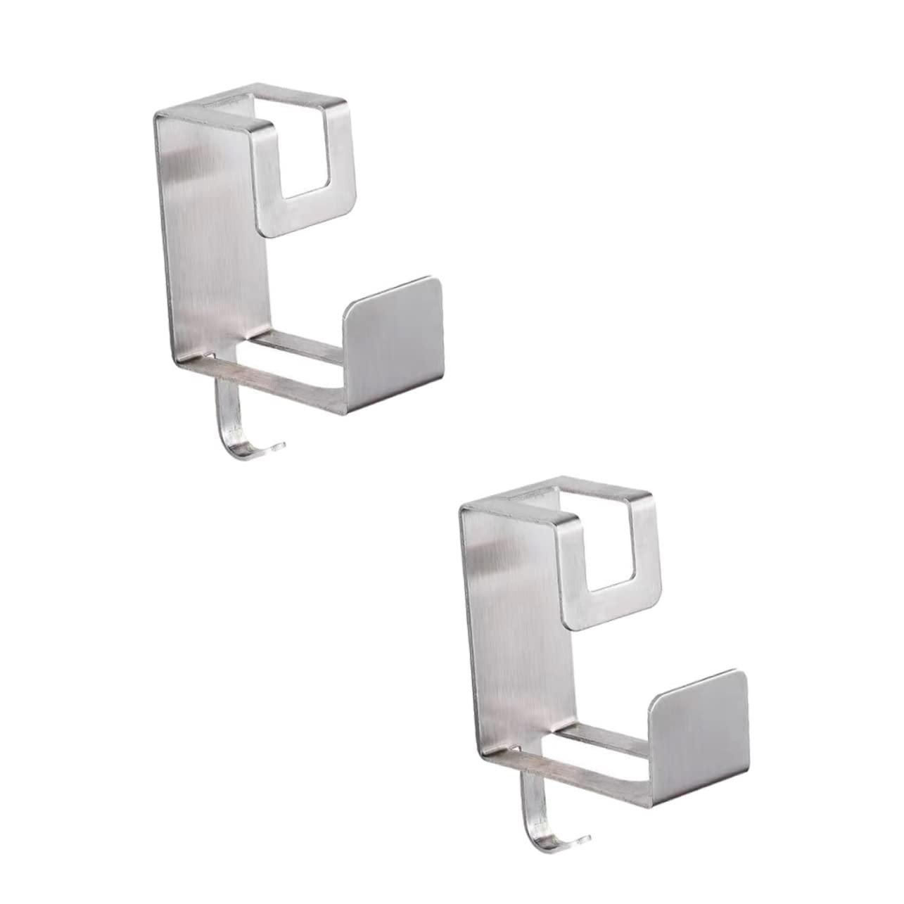 SEWACC 2Pcs Wall Mounted Washbasin Rack Easy Install Storage Hanger for Sundries Compact Design Durable Material Versatile Wall Hook for Bathroom and Kitchen Use