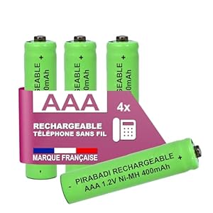 Pirabadi 4 Akumulatory AAA 400 mAh Ni-MH