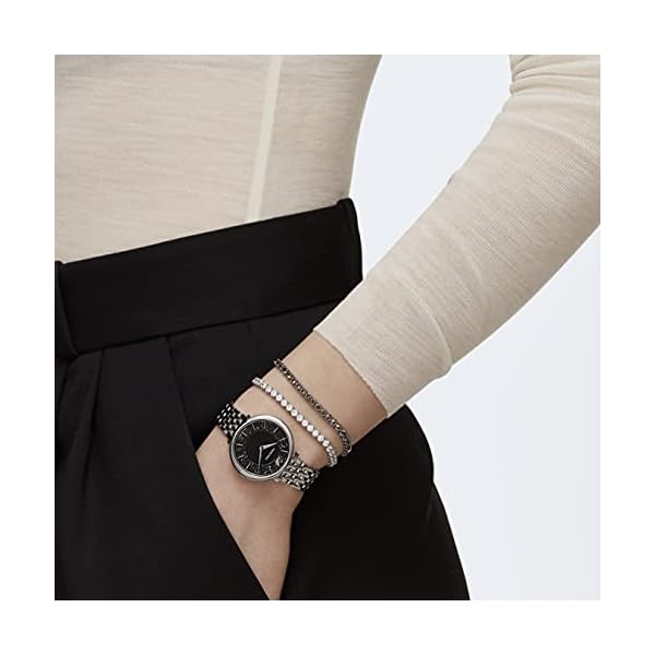 SWAROVSKI-Womens-Tennis-Deluxe-Bracelet-and-Necklace-Jewelry-Collection Swarovski Tennis Deluxe Collection Women's Tennis Bracelet, Sparkling Clear Crystals with Rhodium Plated Band