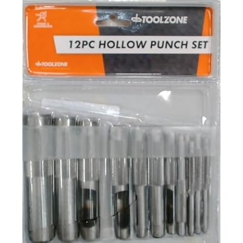 Toolzone 12-Piece Hollow Hole Punch Set Cover