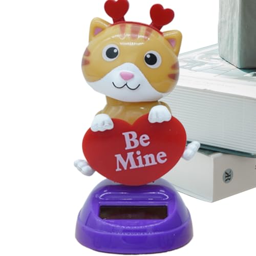 Animales - Lindo Tablero Bobble, Mini Escultura con energía Solar | Decoración Animal móvil del Arte del carácter, estatuilla Solar Regalo con el Movimiento de oscilación para la exhibi