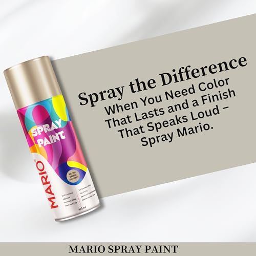 Image of Mario Spray Paint - RAL 7032 Siemens Dark Grey (400ml) | Dark Grey Spray Paint for Cars, Bikes, Metal & Plastic | Professional Finish