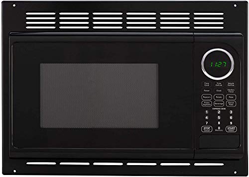 image for Powermax GreyStone RV Microwave | 0.9 Cubic Ft Black Microwave w/Trim 