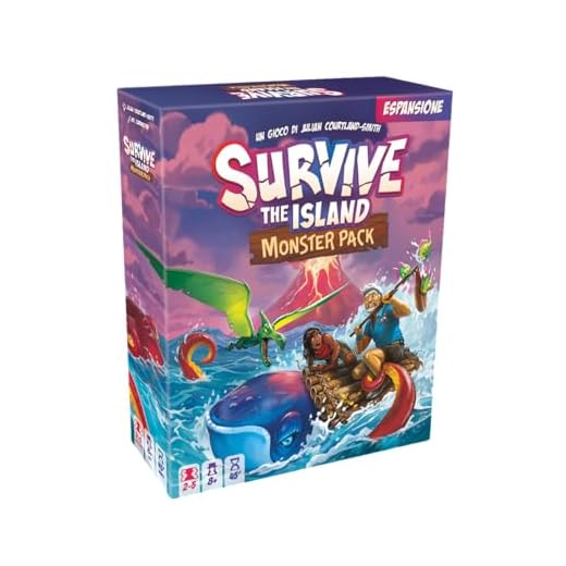 Asmodee Survive The Island - Monster Pack Expansion, Espansione Gioco da Tavolo, Edizione in Italiano